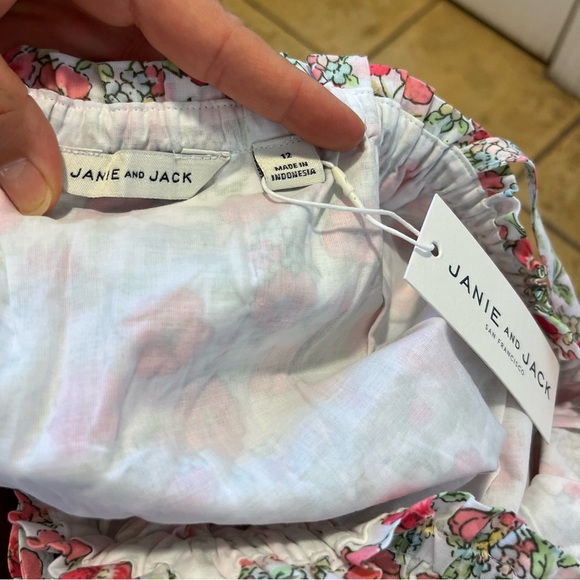 Janie and Jack Floral Ruffle Top - Picture 4 of 6